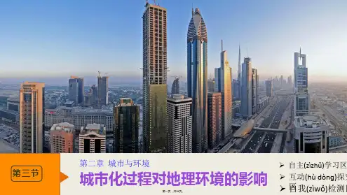 高中地理湘教版必修第二章教学课件城市化过程对地理环境的影响共张