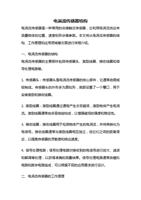 电涡流传感器结构