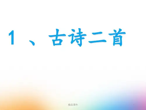 部编版二年级语文下册《古诗二首》全版.pptx