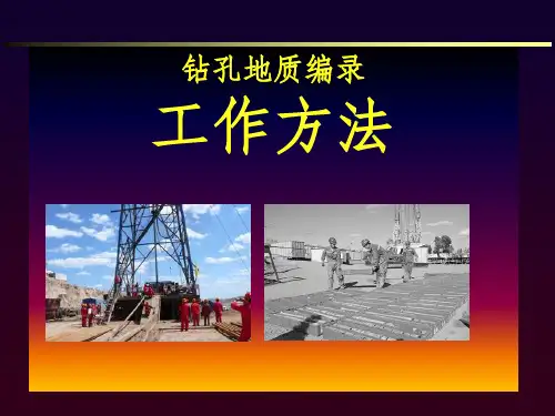钻孔地质编录工作方法