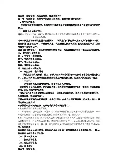 第四章.宪法创制