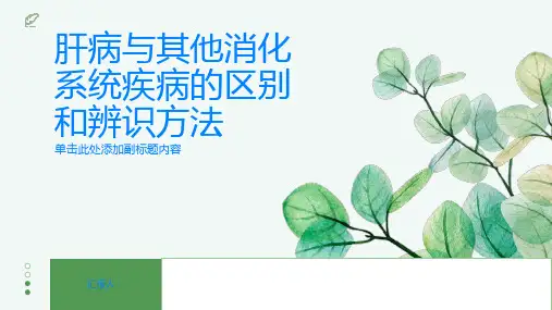 肝病与其他消化系统疾病的区别和辨识方法