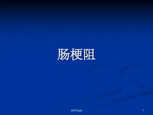 肠梗阻的分类及影像学表现PPT课件