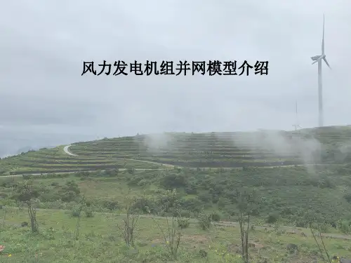 风力发电机组并网模型介绍