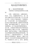 毒品犯罪调研报告