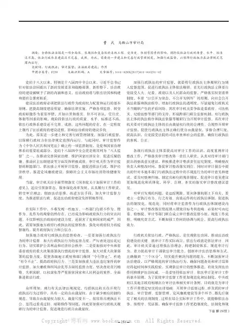 如何发挥行政执法审计监督在法治政府建设中的作用