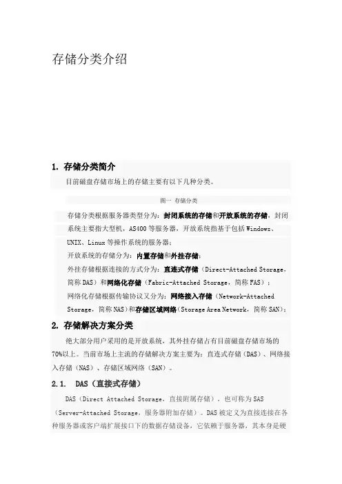 存储分类介绍