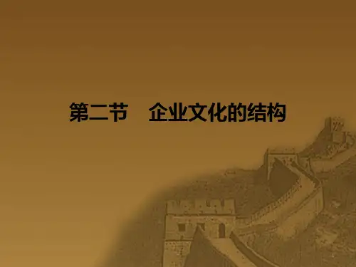 第二节--企业文化的结构PPT课件
