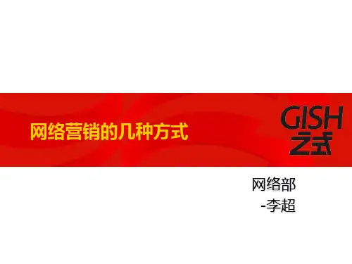 网络营销的几种方式PPT课件