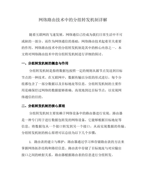 网络路由技术中的分组转发机制详解(系列六)