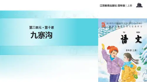 2021小学语文苏教版四年级上册《九寨沟》教学课件