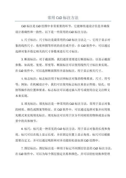 常用CAD标注方法