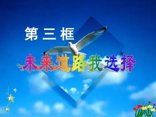 3.未来道路我选择(简)