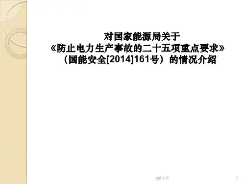国家能源局25项反措情况介绍(电厂：含人身、防误操作、火灾)ppt课件