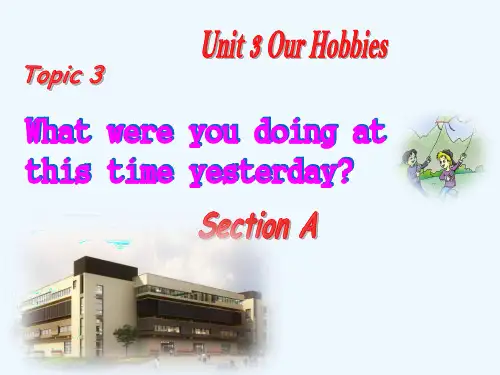 仁爱版八年级英语上册 Unit 3 Topic 3 Section A 课件(共17张PPT)