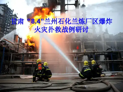 甘肃“8.4”兰州石化兰炼厂区爆炸.