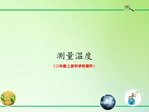 测量温度(三年级上册科学科课件)
