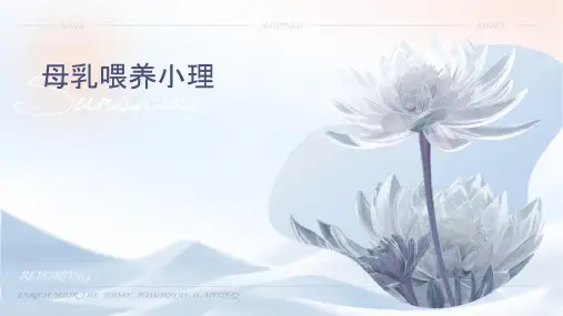母乳喂养小讲课护理课件