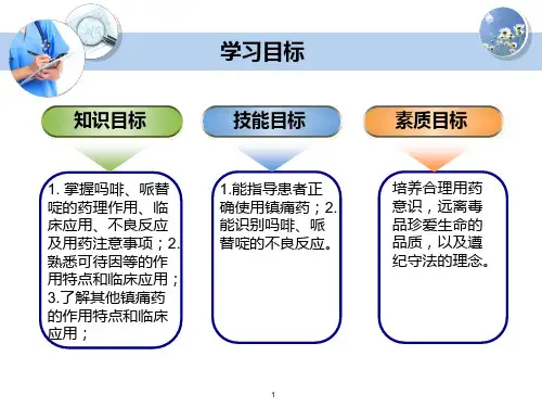 3.3.1镇痛药药理学