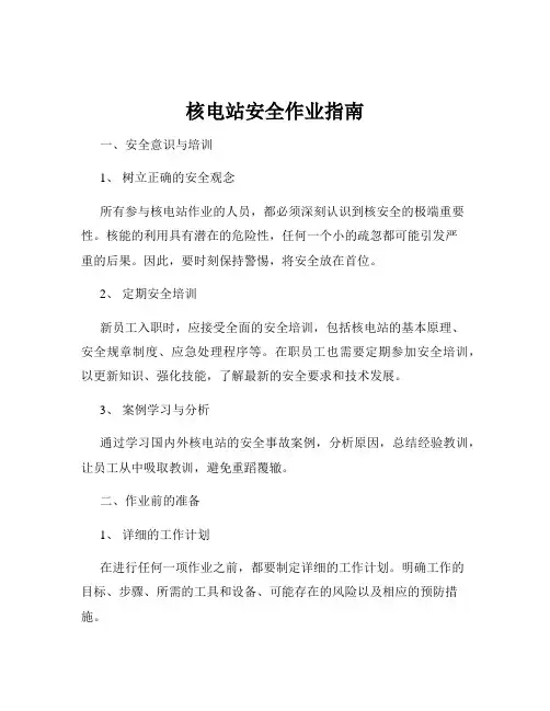 核电站安全作业指南
