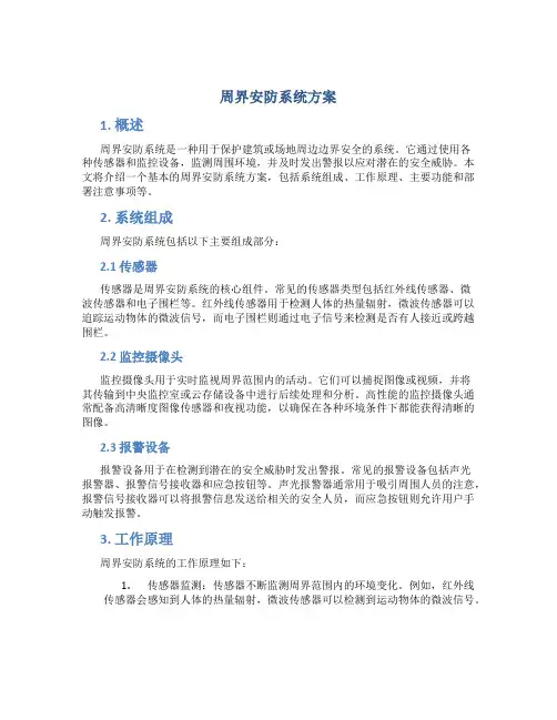 周界安防系统方案