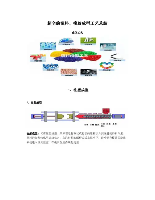 超全的塑料、橡胶成型工艺总结
