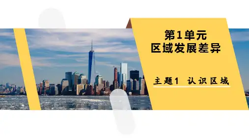 主题1认识区域课件高中地理中图中华地图版选择性必修2