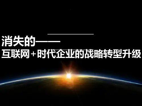 企业互联网时代的定位与发展精品PPT课件