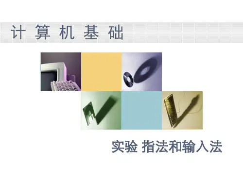 实验 计算机指法练习和输入法