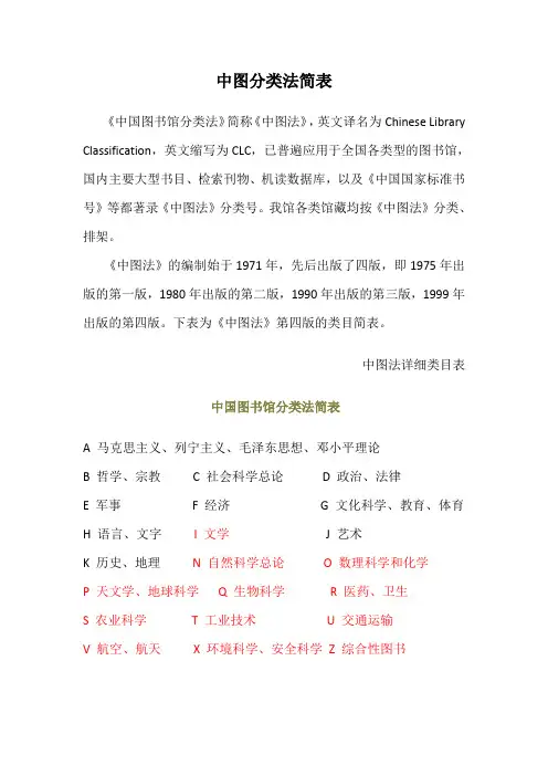 中图分类法