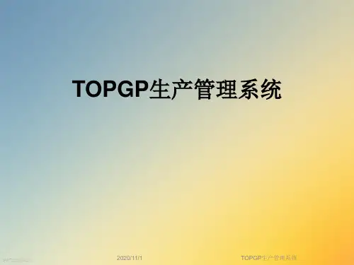 TOPGP生产管理系统