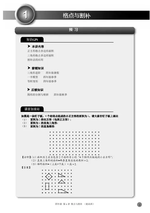第1讲.格点与割补.提高班