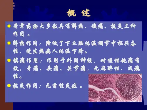 药物化学第四章非甾体抗炎药课件