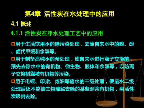 活性炭在水处理中的应用