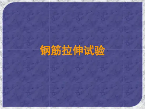 钢筋拉伸试验