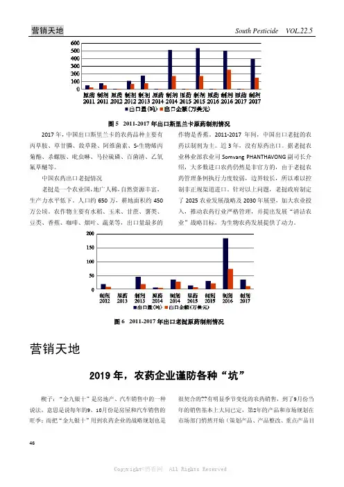 2019年，农药企业谨防各种”坑”