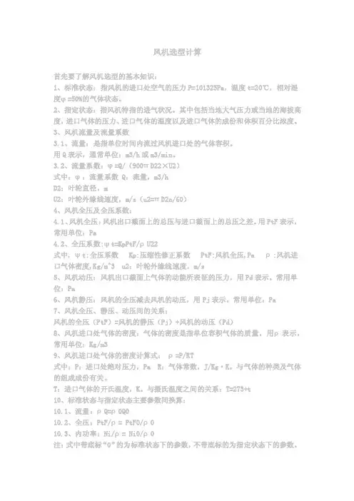 风机选型——精选推荐