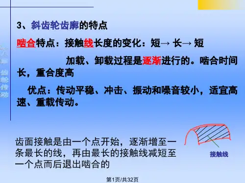 齿轮传动斜齿轮PPT课件