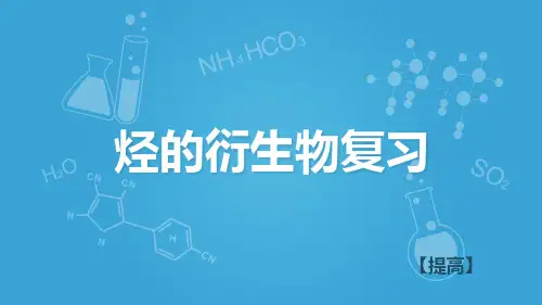 沪科版高二下学期-化学12-烃的衍生物复习(共31张PPT)