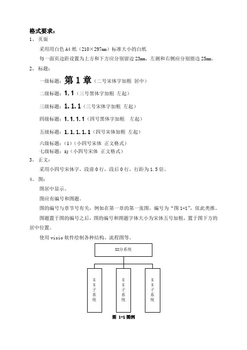 技术方案格式要求