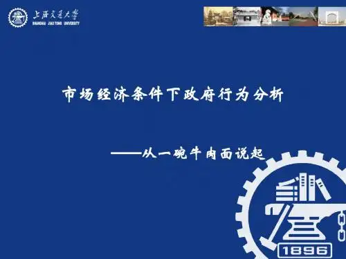 市场经济条件下政府行为分析