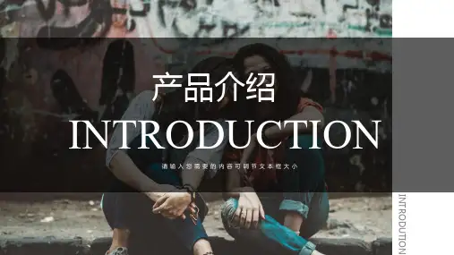 欧美风时尚简约产品介绍PPT模板