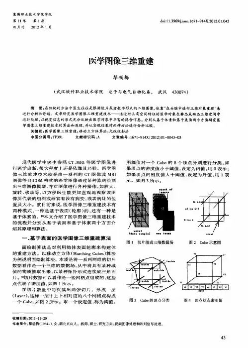 医学图像三维重建