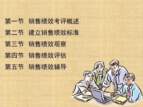 第10章 销售人员的绩效《销售管理》PPT