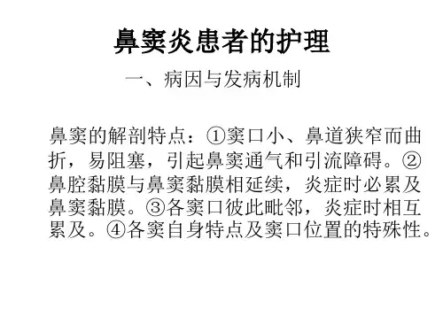 鼻窦炎的护理