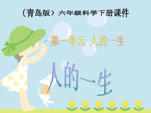 人的一生课件PPT下载 青岛版科学六年级下册课件