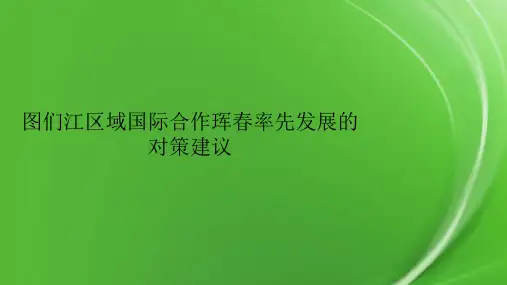图们江区域国际合作珲春率先发展的对策建议