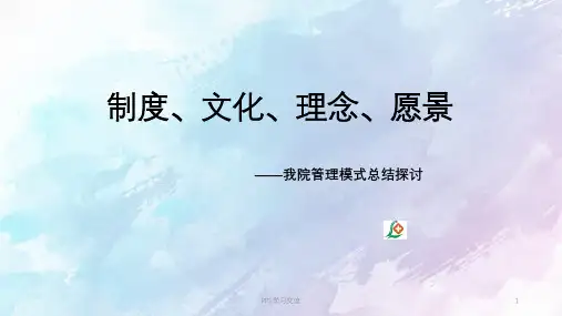 制度、文化、理念精神病医院发展PPT课件