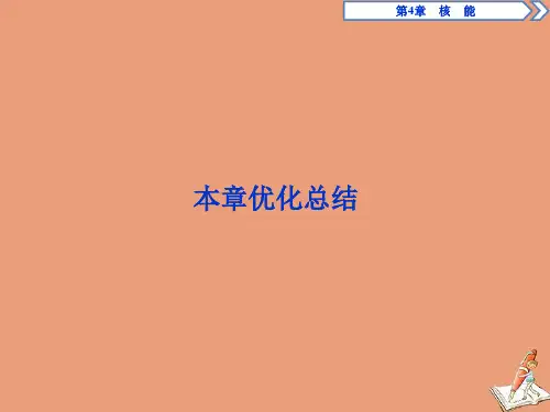 2019_2020学年高中物理第4章核能本章优化总结课件鲁科版选修3_5