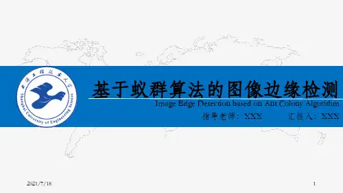 基于蚁群算法的图像边缘检测-毕业设计答辩PPT
